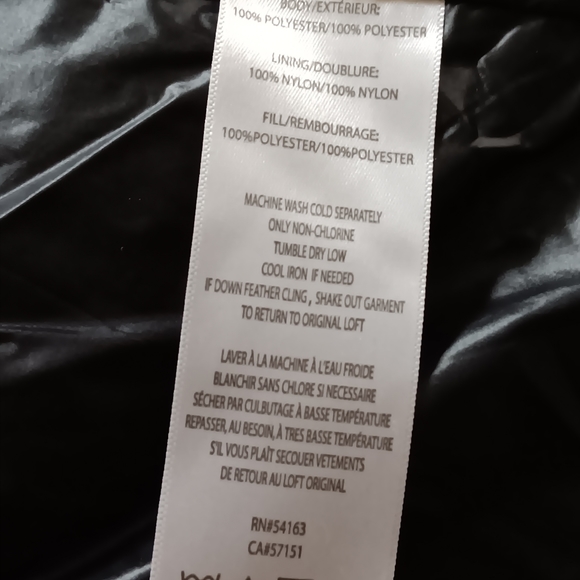 Andrew Marc Designer Puffer Vest Black Blue Speckled - Picture 11 of 15